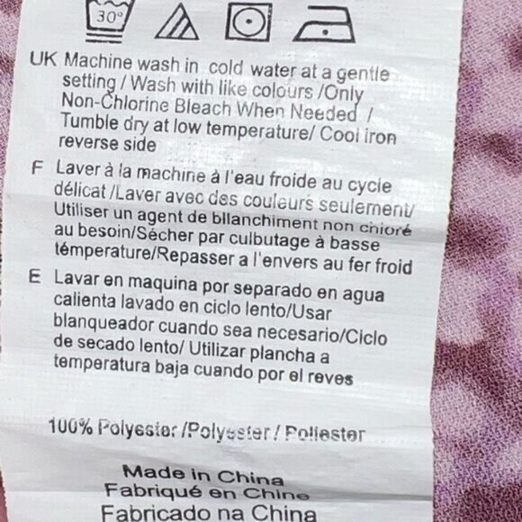 H by Halston Oversized Bell Sleeve Blouse Concealed Front Buttons Womens Sz M - Picture 10 of 10